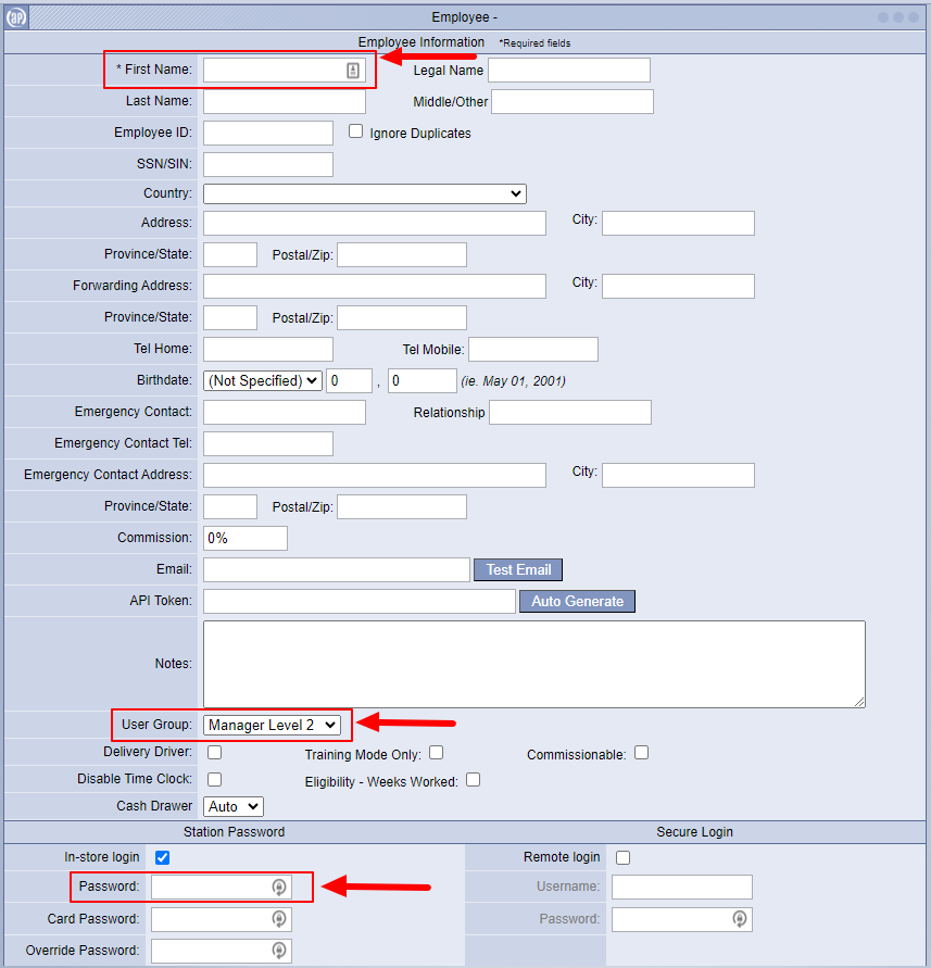 Adding Employees - Mynt