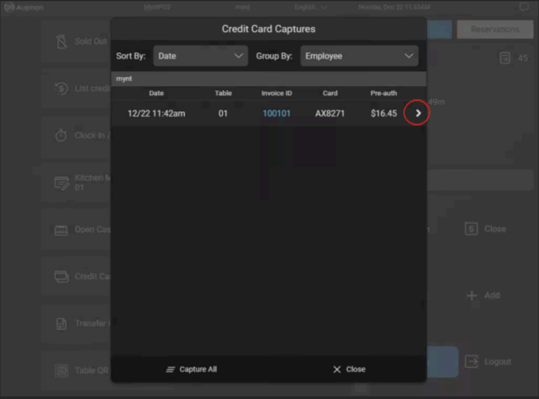 credit card captures