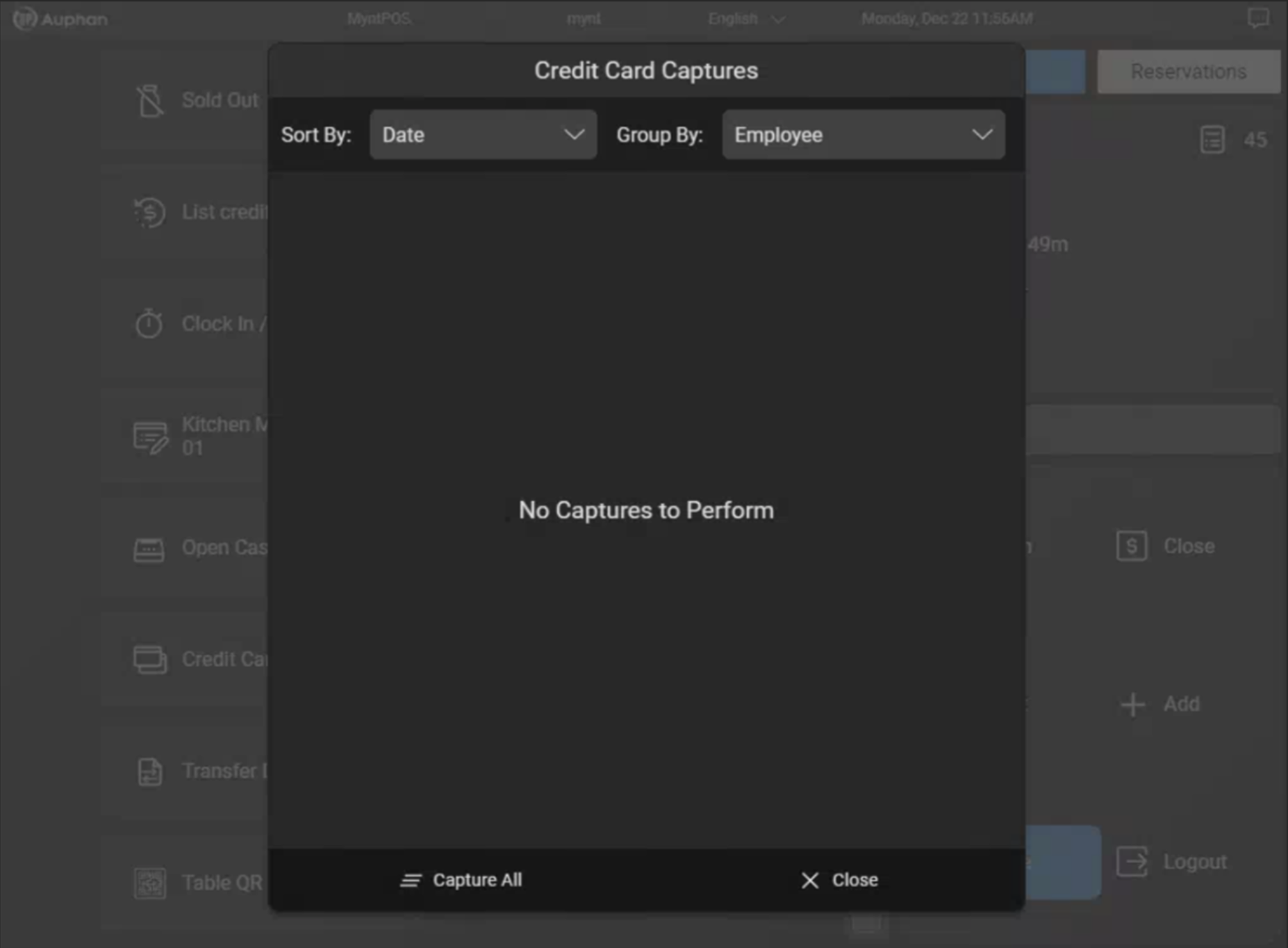Credit card captures