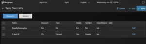 item discounts