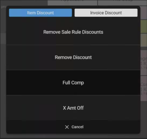 discount menu