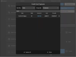 invoice with the incorrect tip