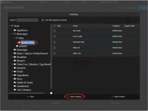 Select category